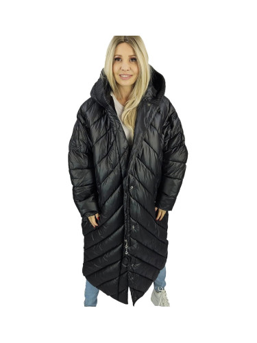 Pri Long jacket women's coat with diagonal quilting Warm LUCY