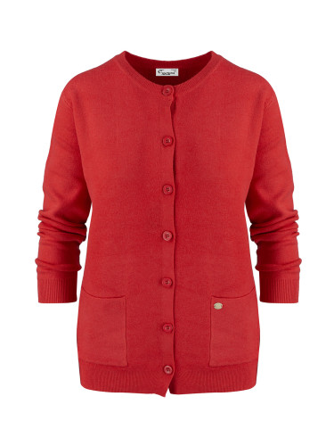 Pri Classic warm thick short LEOILA sweater with button closure