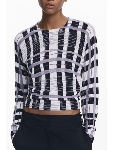 Дамски пуловер с шарки Desigual