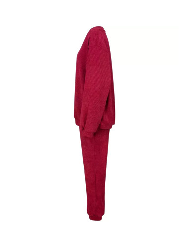 Pri Women's corduroy tracksuit composed of a sweatshirt and trousers. Loose cut