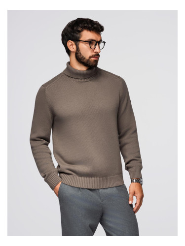 Ombre Golf men's knitted sweater - gray-brown