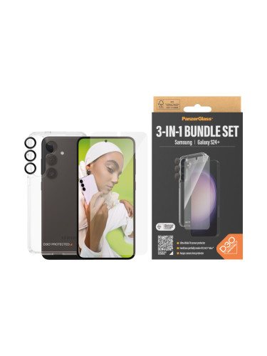 Комплект PanzerGlass Samsung Galaxy S24 Plus UWF Bundle (Screen Protector + D3O HardCase + Hoops)