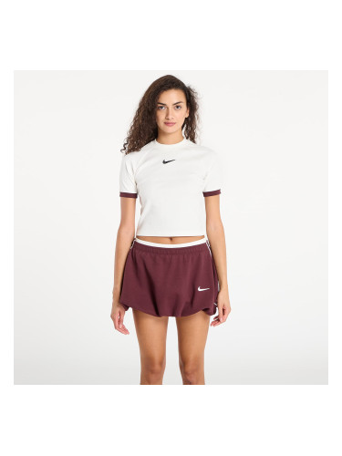 Nike W Ss Fitted Top Sail/ Burgundy Crush S