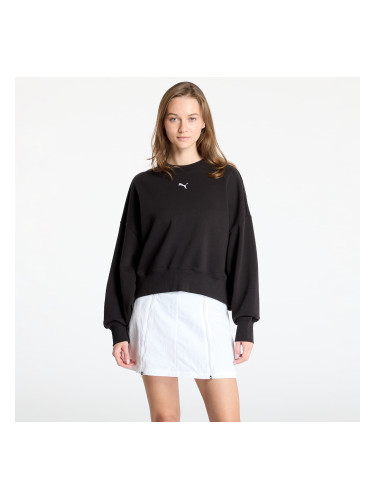 Суитшърт Puma Wardrobe Essentials Over-Oversized Crew PUMA Black M