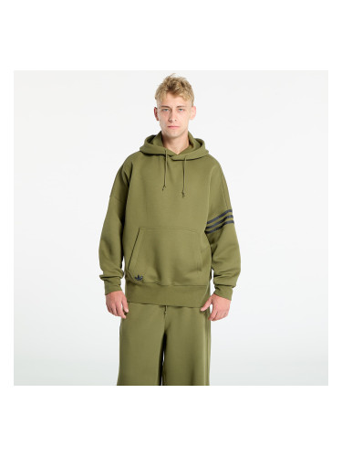 Суитшърт adidas Neuclassics Hoodie Focus Olive L