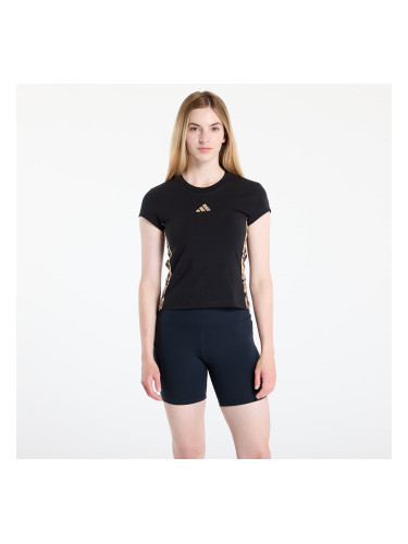 Тениска adidas W Aop Tee Black/ Multicolor/ Warm Sand L