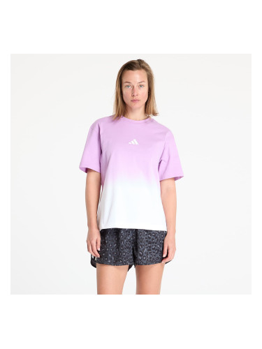 Тениска adidas All Szn Loose Dip Dye T-Shirt White/ Bliss Lilac M