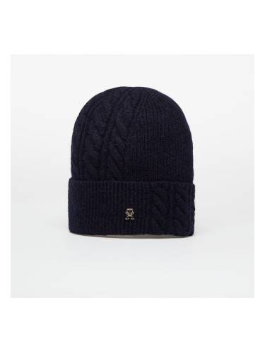 Шапка Tommy Hilfiger Elevated Chic Fluffy Beanie Blue Universal