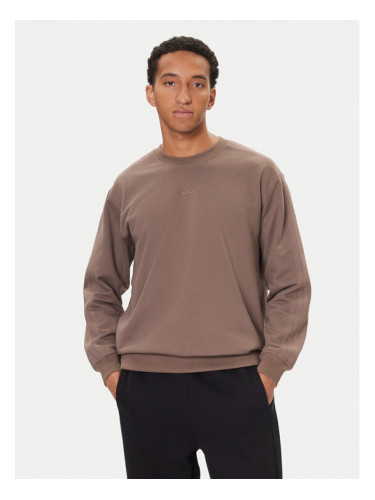 adidas Суитшърт Premium Essentials JW1058 Кафяв Loose Fit