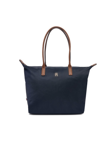 Tommy Hilfiger Дамска чанта Popette Tote AW0AW17711 Тъмносин