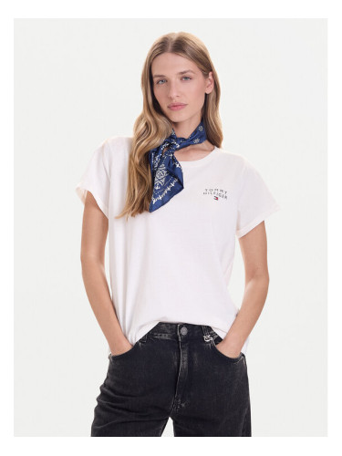 Tommy Hilfiger Тишърт UW0UW04525 Бежов Relaxed Fit