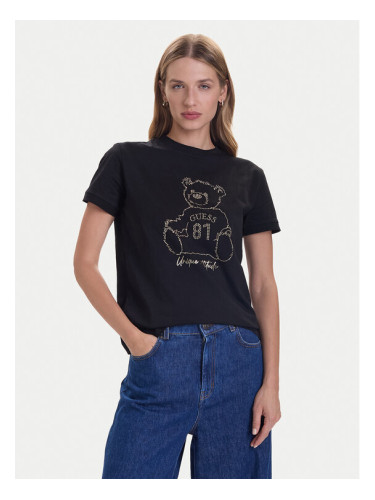 Guess Тишърт V5BI16 K8FQ4 Черен Regular Fit