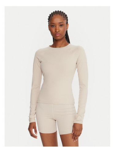 Reebok Тениска от техническо трико Reebok X Ewa Chodakowska RK25316CCW Бежов Slim Fit