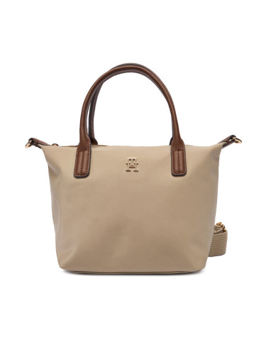 Tommy Hilfiger Дамска чанта Popette Mini Tote AW0AW17709 Кафяв