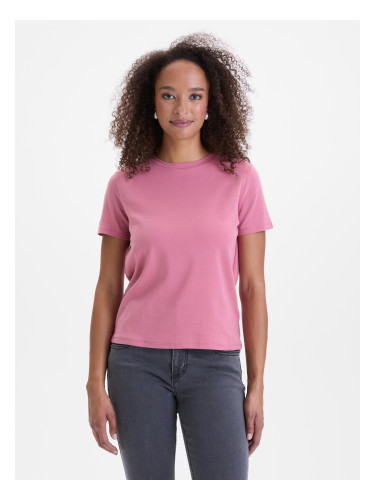Pink women's T-shirt with short sleeves ORSAY - Women's