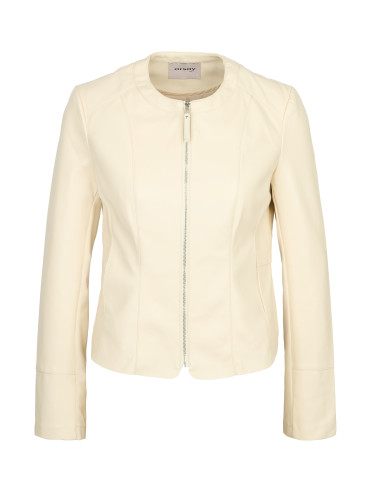 Cream women's faux leather jacket ORSAY - Women's