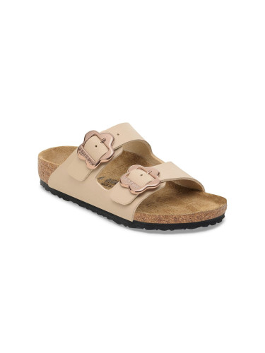 Birkenstock Arizona Flower Buckle Kids Birko-Flor Regular Fit Light Brown 1030439 Жени,Деца - Сандали Birkenstock - Светло кафяв - 1030439-2.5 - Size: