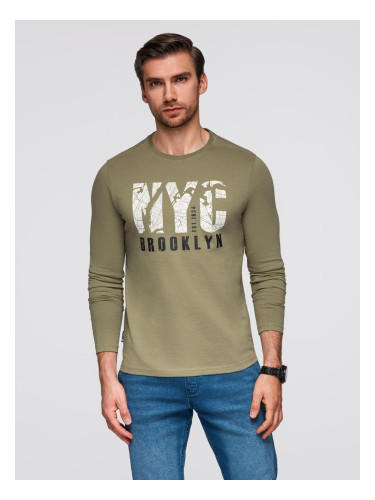 Мъжка тениска с дълъг ръкав NYC Brooklyn