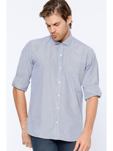G601 DEWBERRY MEN'S SHIRT-NAVY BLUE