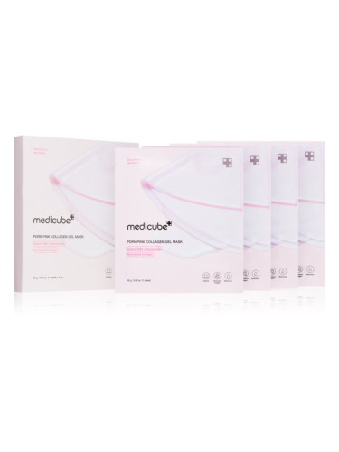 Medicube PDRN Pink Collagen Gel Mask маска с лифтинг и стягащ ефект с колаген 4x28 гр.