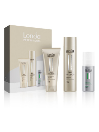 Londa Professional Fiber Infusion подаръчен комплект за увредена и боядисана коса
