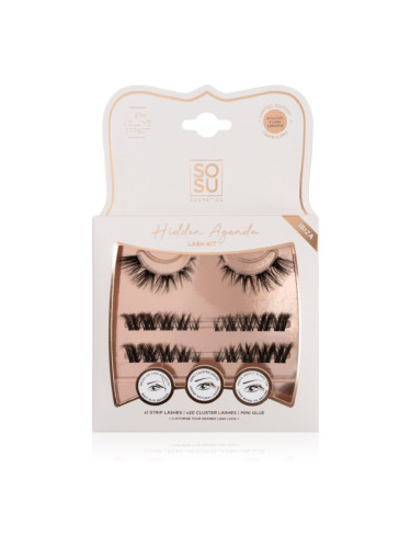 SOSU Cosmetics Hidden Agenda Lash Kit изкуствени мигли Ibiza 1 бр.