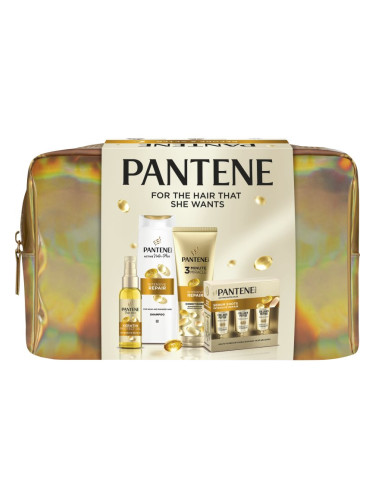 Pantene Pro-V Active Nutri Plex Golden Bag подаръчен комплект за увредена коса