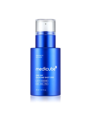 Medicube One Day Exosome Shot 2000 интензивно регенериращ серум за освежаване и изглаждане на кожата 30 мл.