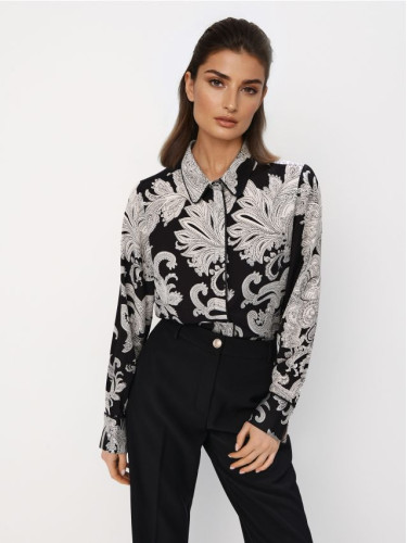 Mohito - Риза с високо съдържание на вискоза - черен