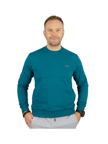 Pri Men's hoodless sports sweatshirt with small reflector