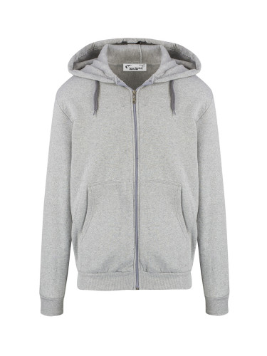 Pri Men's warm sweatshirt with a hood, plain, one-color