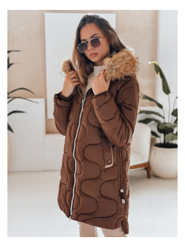 Дамско зимно яке VIRELIA кафяво