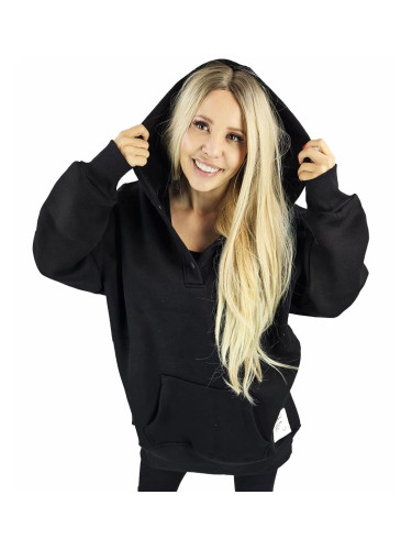 Pri Warm, smooth oversize hooded sweatshirt JANET