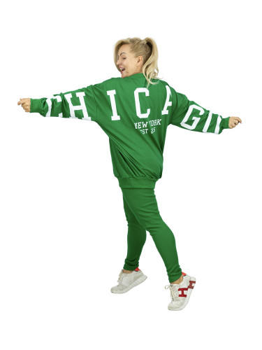 Pri Women's tracksuit loose sweatshirt + ribbed leggings CHICAGO