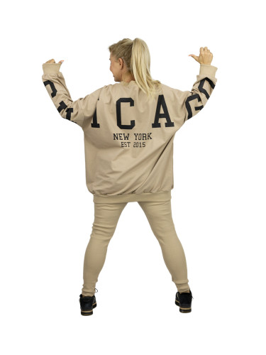 Pri Women's tracksuit loose sweatshirt + ribbed leggings CHICAGO