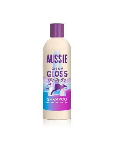 Aussie Oh My Gloss Shampoo шампоан за блясък и мекота на косата 300 мл.
