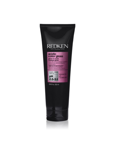 Redken Acidic Color Gloss Gloss-in-Mask подхранваща и хидратираща маска за коса за блясък и мекота на косата 250 мл.