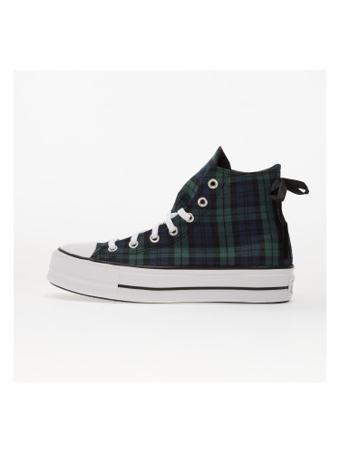 Сникърси Converse Chuck Taylor All Star Lift Platform Plaid Hi Navy/ Black/ White EUR 36