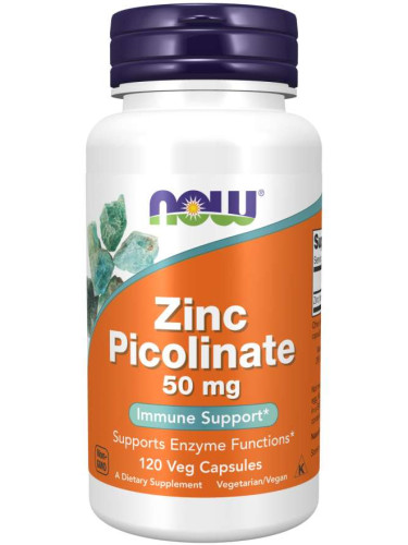 NOW - Zinc Picolinate 50 МГ - 120 Капсули