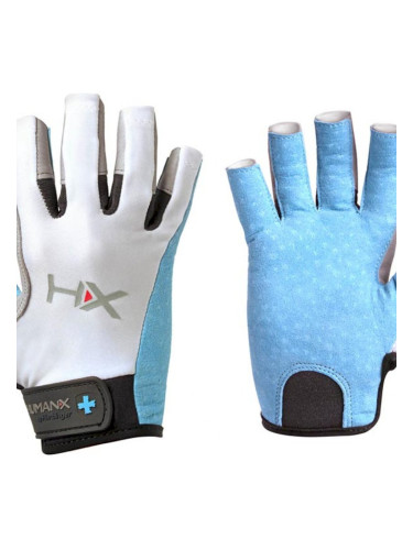 HARBINGER  HUMANX  Дамски ръкавици за фитнес X3  3/4 - синьо/сиво