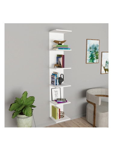 Стенен рафт Surahammar 180x34.5x30cm бял []