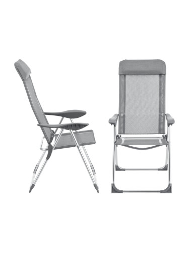 Сгъваем стол Errenteria комплект 2 светлосиви