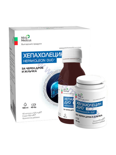 ХЕПАХОЛЕЦИН ДУО капсули * 40 + сироп 100 мл