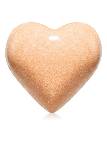 Delia Cosmetics Fizzing Bath Heart Orange бомбичка за вана 100 гр.