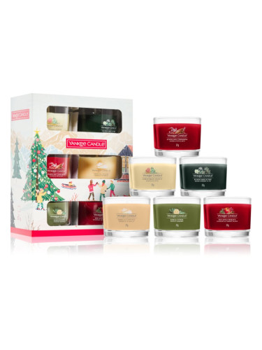 Yankee Candle Christmas Collection 6 Votive Candles подаръчен комплект
