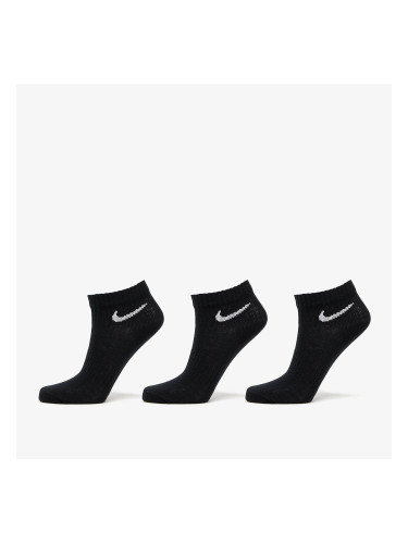 Nike Everyday Lightweight Training Ankle Socks 3-Pack Black/ White S