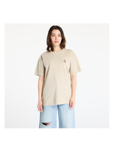 Тениска Carhartt WIP Short Sleeve Nelson T-Shirt UNISEX Fleur De Sel Garment Dyed XS