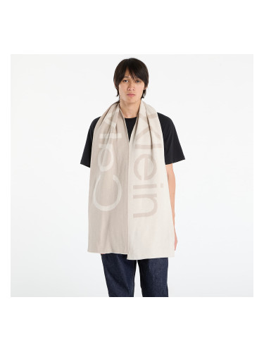 Шал Calvin Klein Bold Logo 2-Tone Wool Scarf White Universal