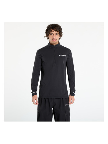 Тениска adidas Terrex Xperior Half-Zip Long-Sleeve Top Black L