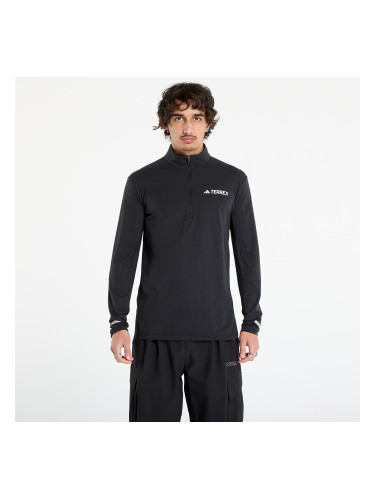 Тениска adidas Terrex Xperior Half-Zip Long-Sleeve Top Black XL